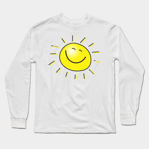 Happy Sun Long Sleeve T-Shirt by  Colorful&Goldie